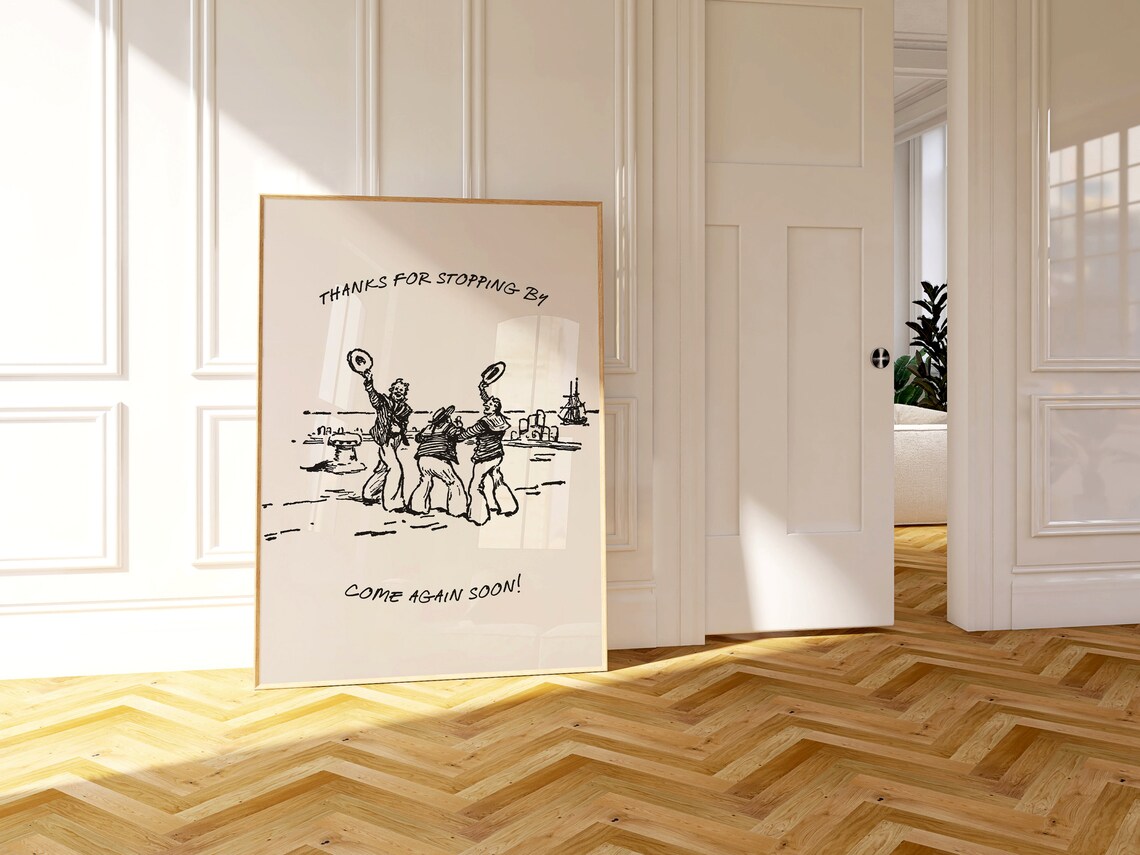 Thanks For Stopping By Hospitality Art Print - Image 2
