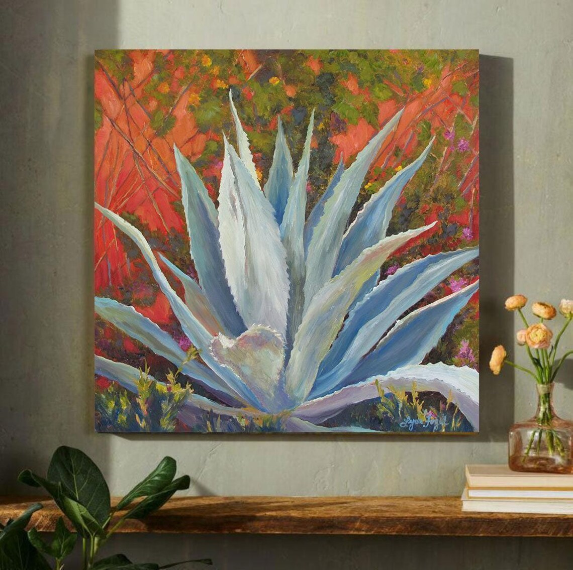 Agave Succulent Botanical Art Print, Botanical Decor - Image 3