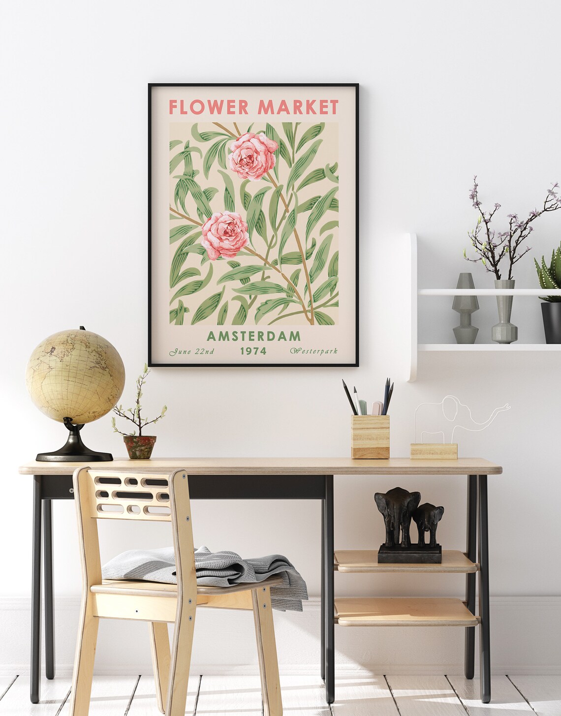 Flower Market Amsterdam - Dutch Floral Art Print - Image 2
