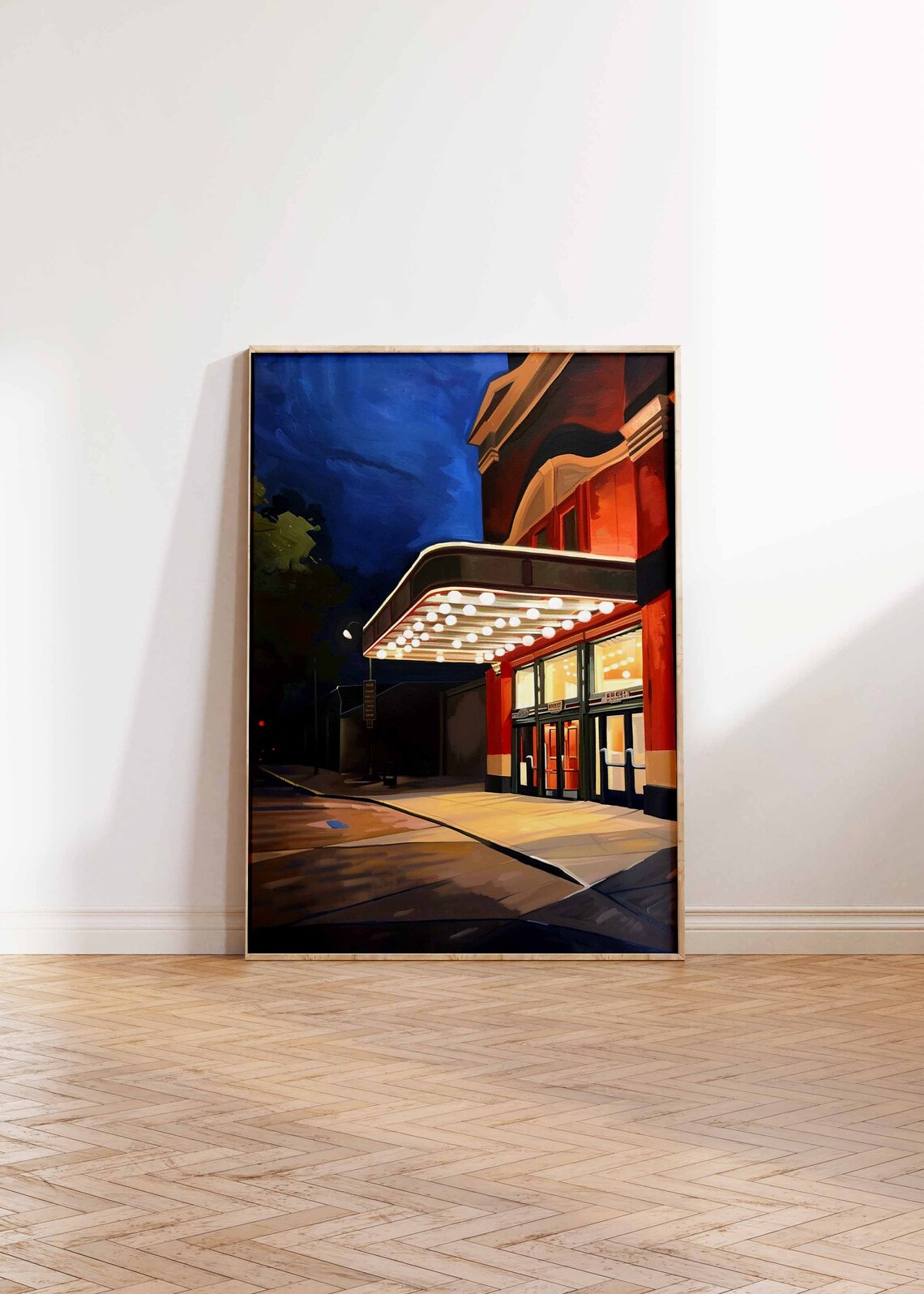 Vintage Movie Theatre Nostalgic Art Poster - Image 2