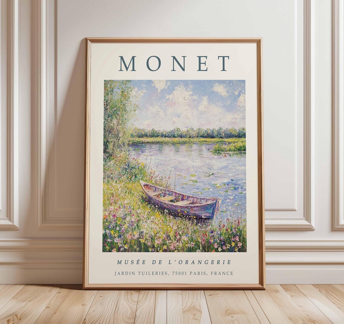 Claude Monet Poster Print, Water Lilies Vintage Decor
