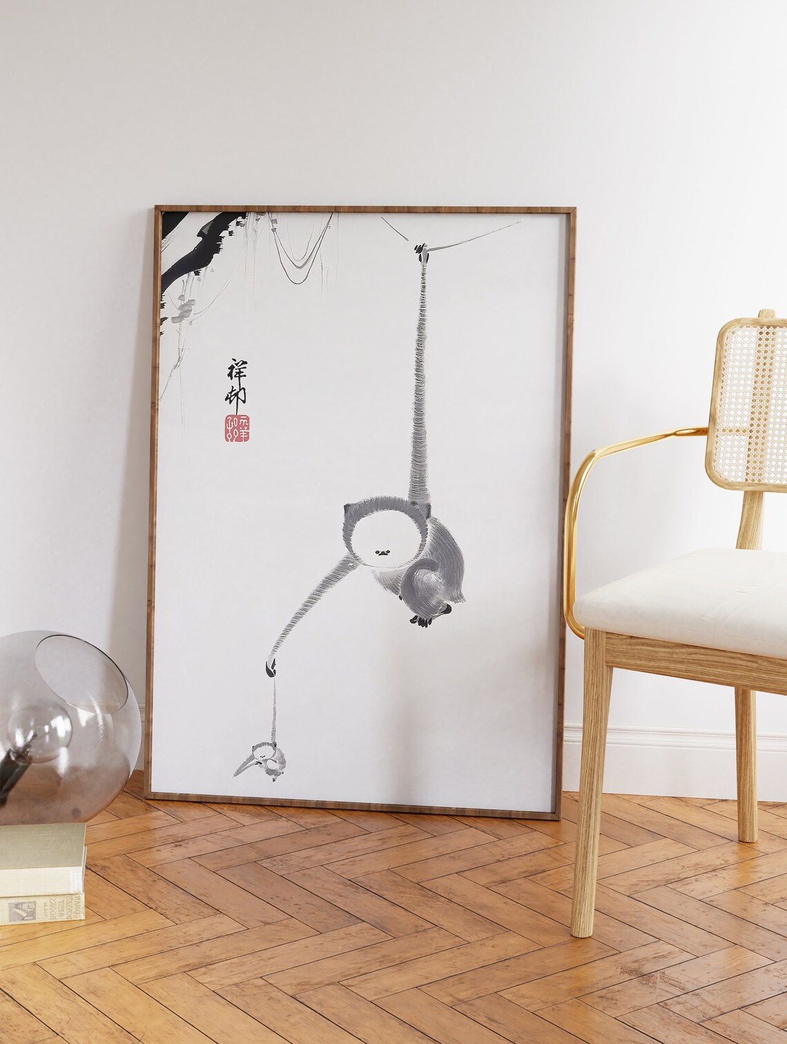 Vintage Japanese Animal Illustrations Ukiyo-E Art Print - Image 3