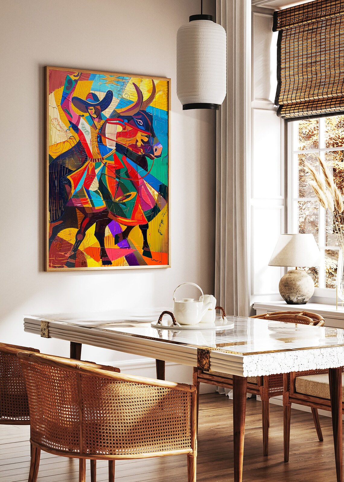 Spanish Bull Poster, Vintage Picasso-Inspired Art Print - Image 2