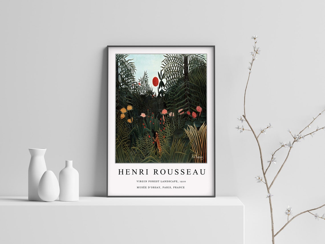 Henri Rousseau Virgin Forest Landscape 1910 Jungle Gallery Poster - Image 2