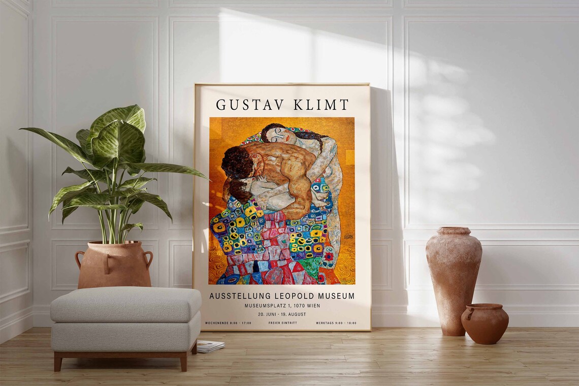 Gustav Klimt Family Embrace Art Print, Love Poster - Image 3