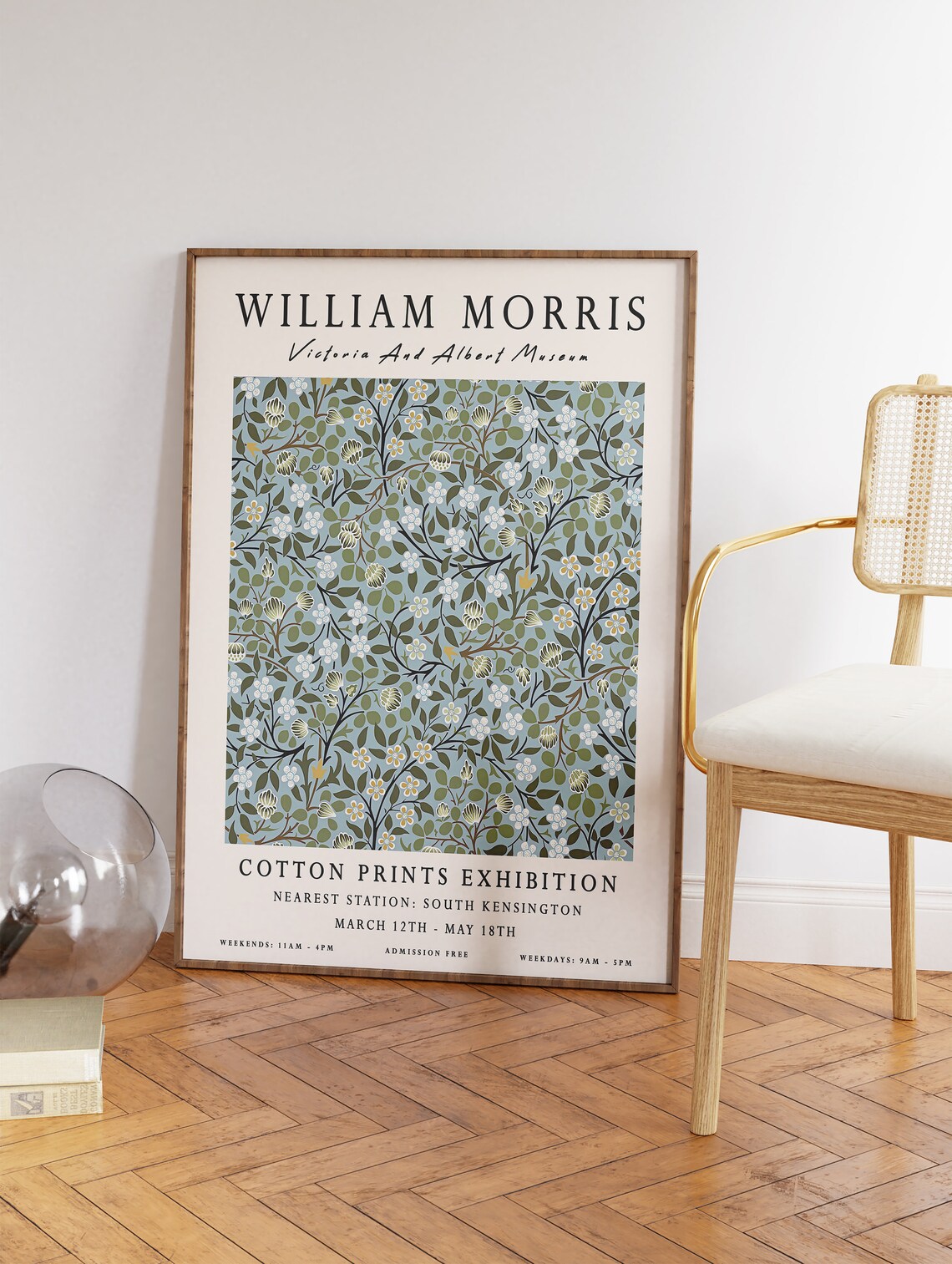 William Morris Exhibition Floral Wall Art Print - Image 2