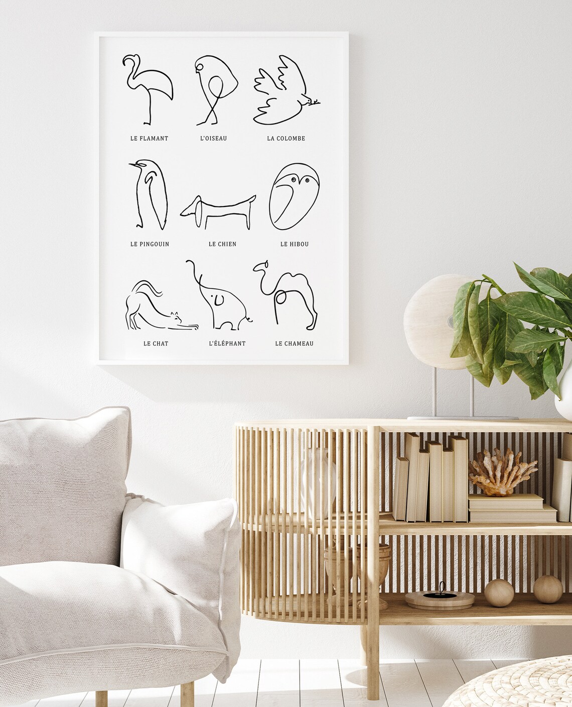 Picasso Minimalist Line Art Poster Print - Image 2