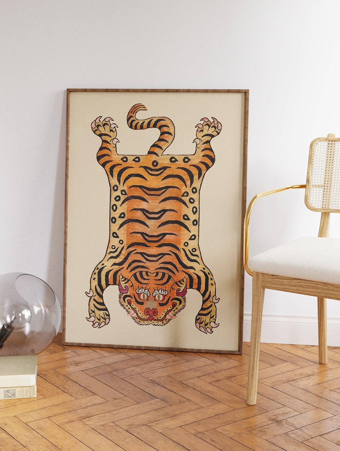 Vintage Tiger Poster, Animal Art Print - Image 3