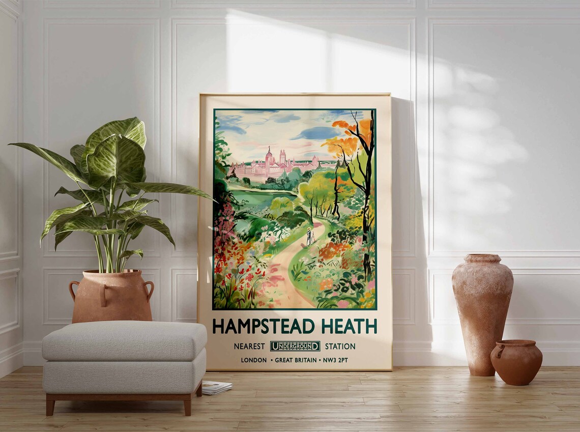 Hampstead Heath London Print, William Morris Gardens - Image 3