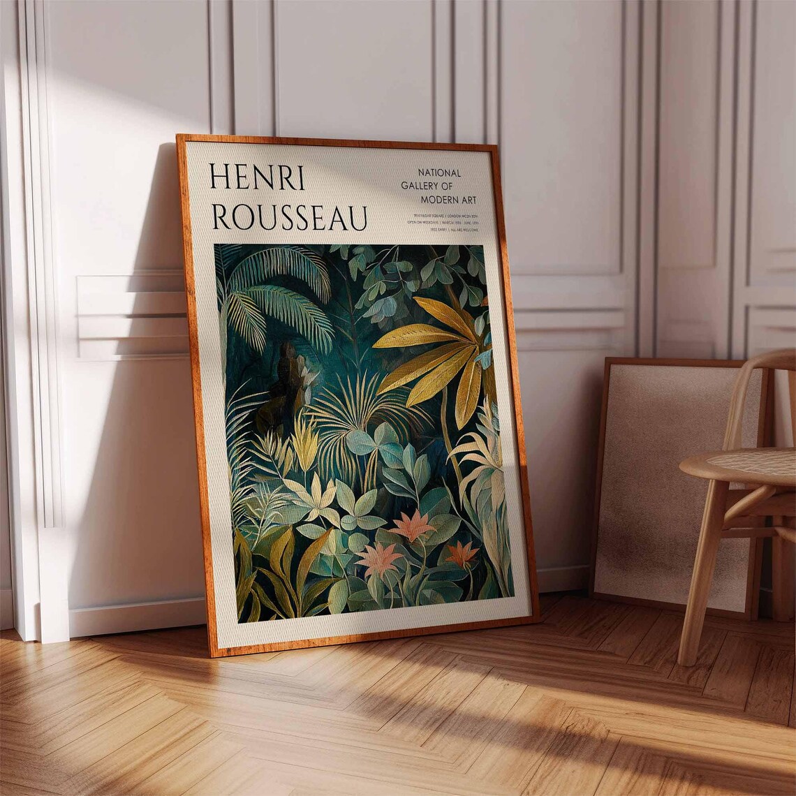 Henri Rousseau Dark Jungle Golden Palms National Gallery Poster - Image 2