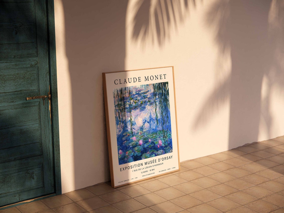 Claude Monet Blue Water Lilies Musee d'Orsay Exhibition Poster - Image 3