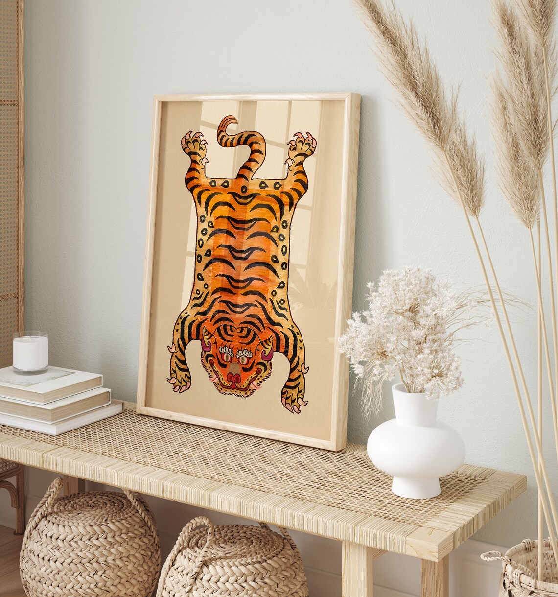 Vintage Tiger Poster, Animal Art Print - Image 2