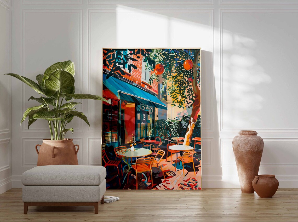 Vintage Cafe Poster, Retro Kitchen Decor Art - Image 2