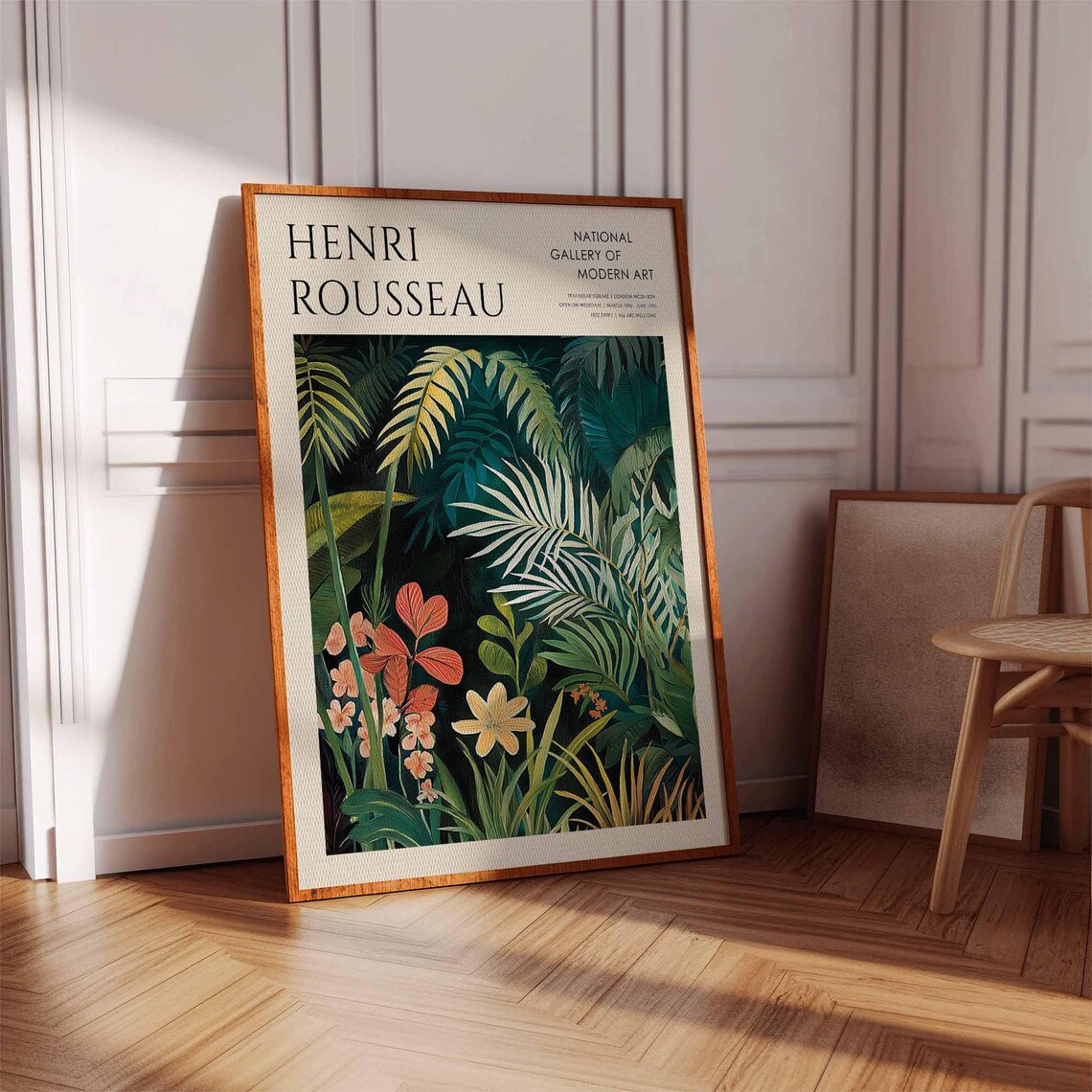 Henri Rousseau Jungle Night National Gallery Exhibition Poster - Image 3