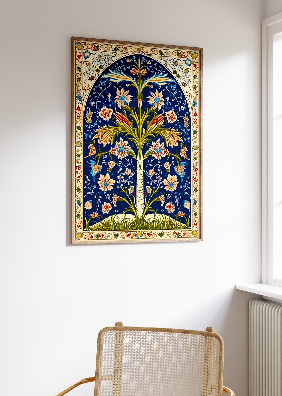 Islamic Floral Art Poster, Traditional Pattern Print - Image 3