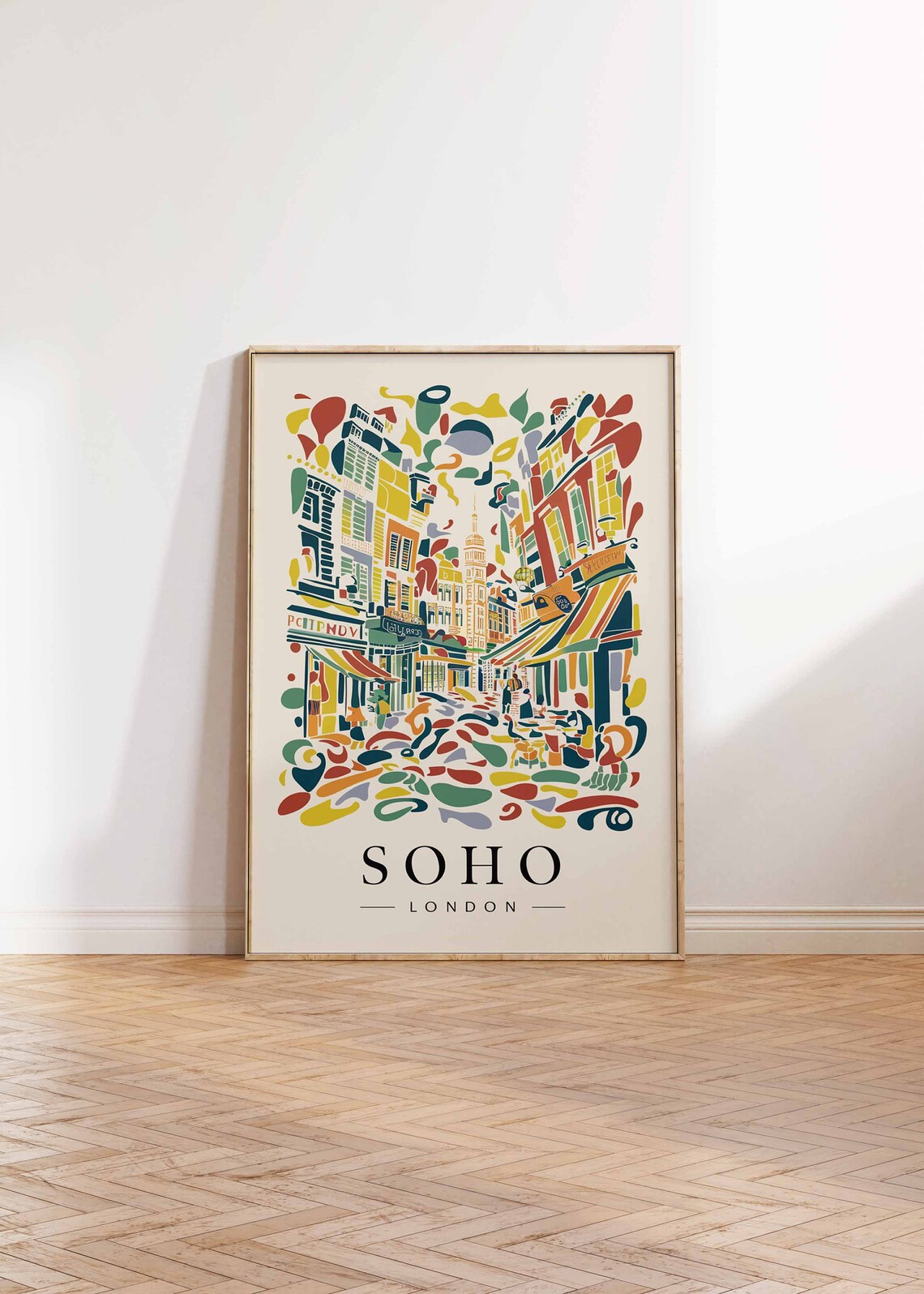 Soho London Travel Poster, Retro London Art Print - Image 2