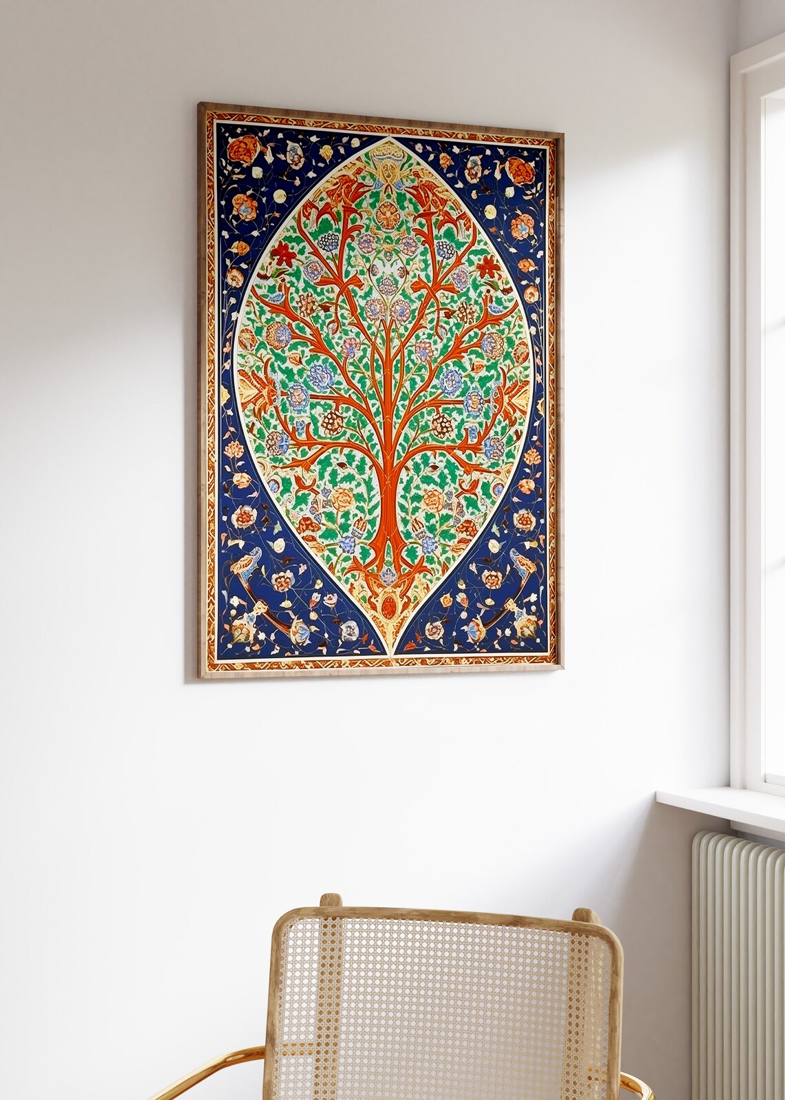Islamic Tree of Life Floral Arch Art Print Colorful Ornate Decor - Image 3