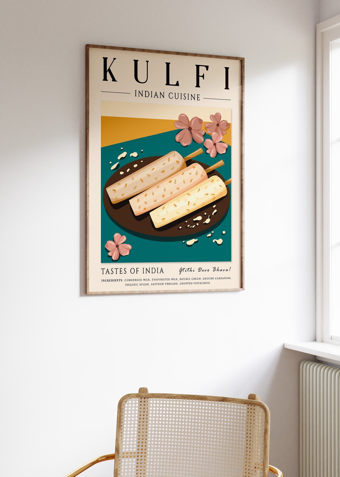 Kulfi Indian Food Poster, Kitchen Decor Art Print - Image 3