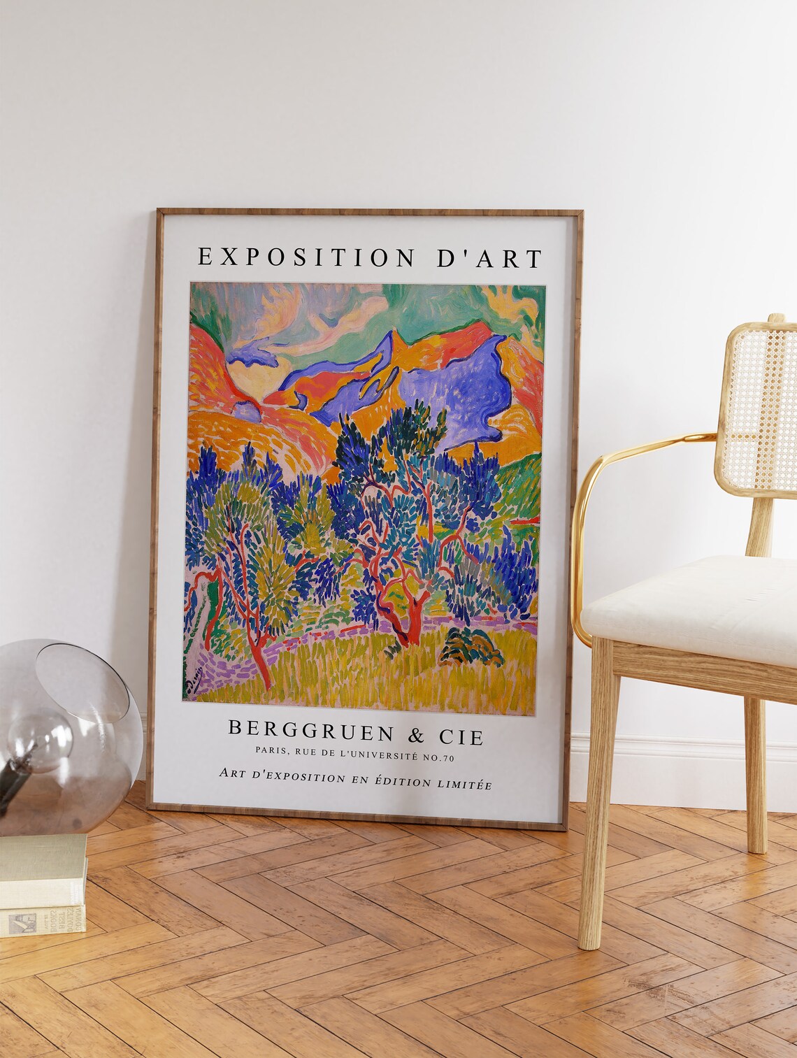 Andre Derain Mountains At Collioure Exhibition Poster - Image 2