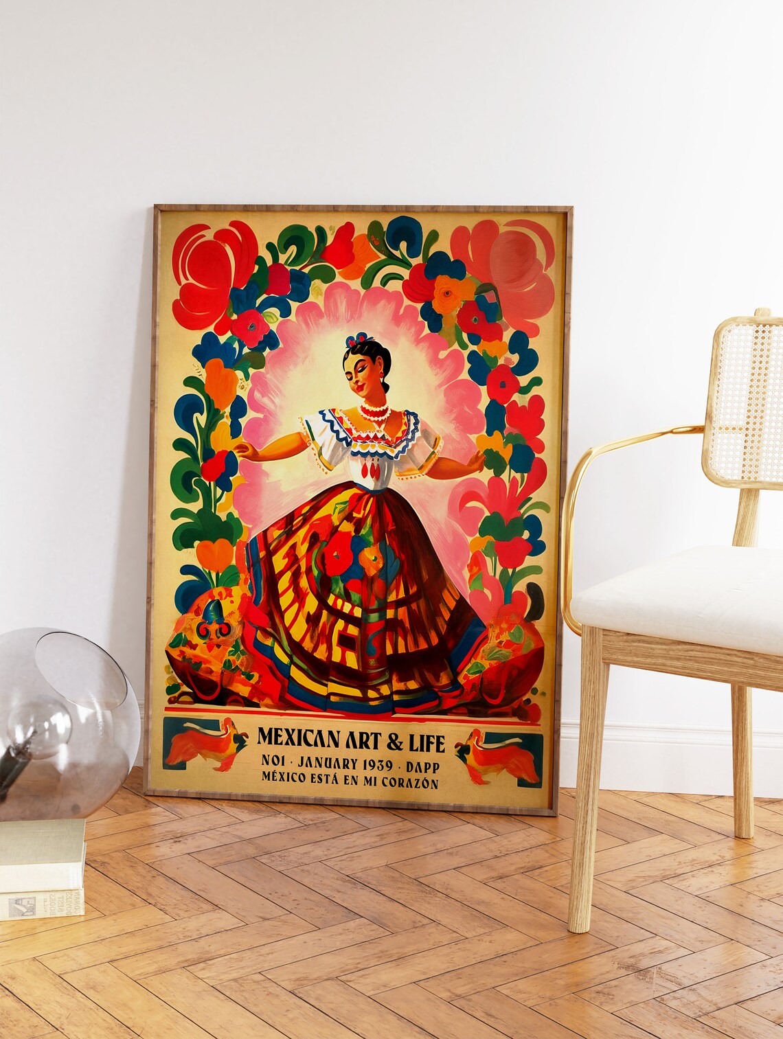 Mexican Art and Life Poster, Vintage Latin Decor - Image 2