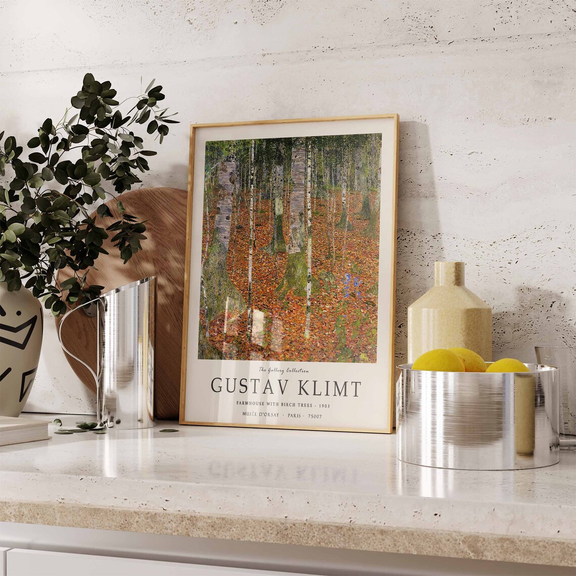 Gustav Klimt Birch Trees Art Print, Art Nouveau - Image 3