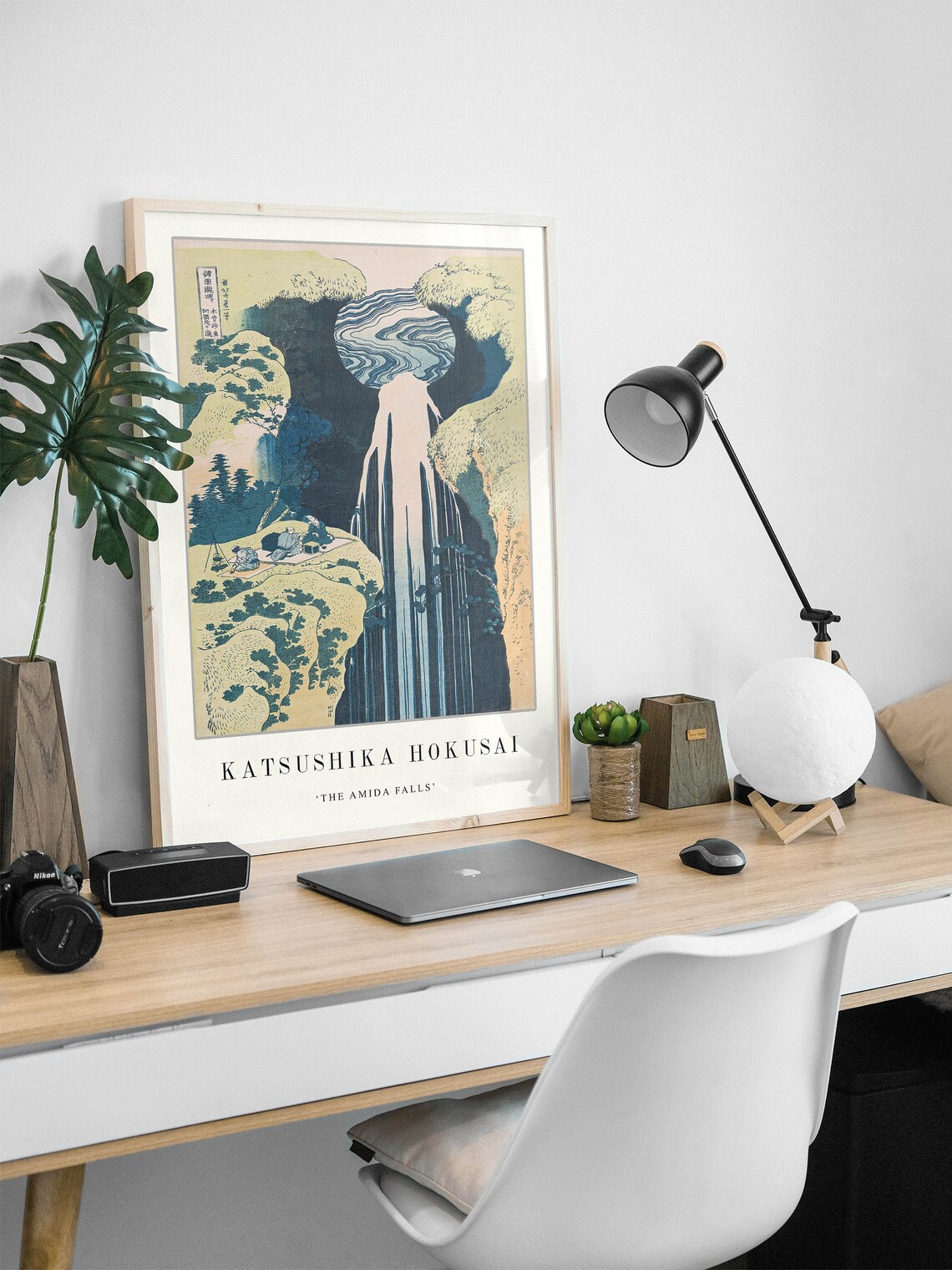 Hokusai The Amida Falls Japanese Wall Poster - Image 3