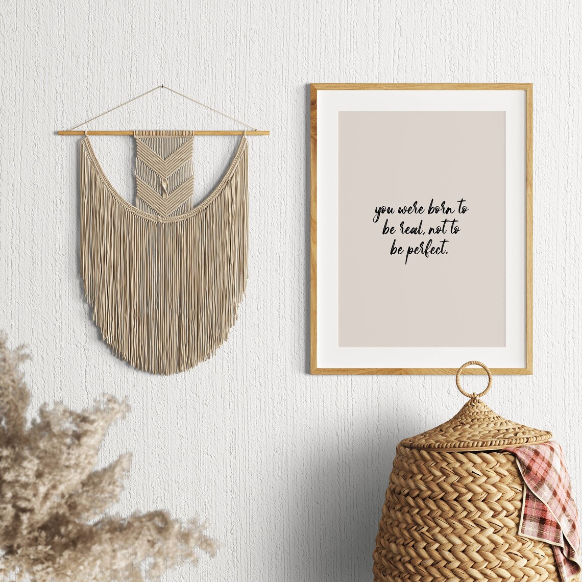 Born To Be Real Body Positivity Art Print - Image 2
