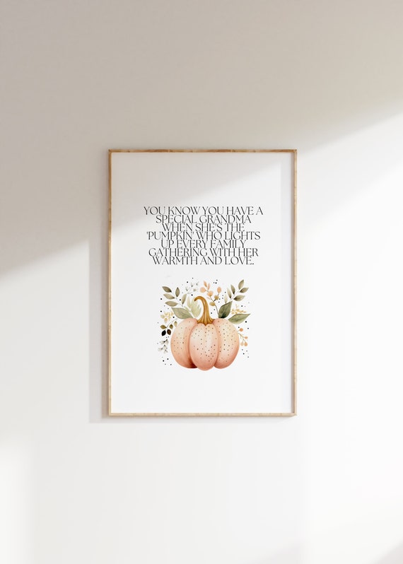 Thanksgiving Gift Art Nana Mimi Halloween For Granny Autumn Decor Grandma Quote Grandmother
