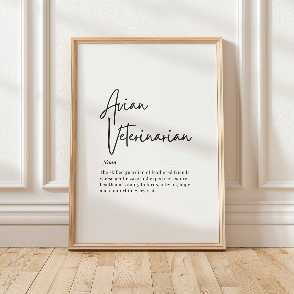 Avian Veterinarian Bird Lover Veterinary Art Print