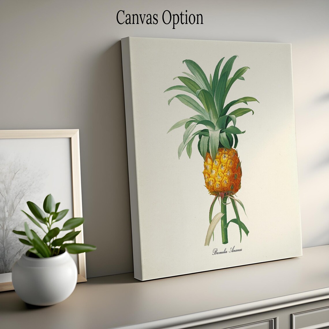 Pineapple Botanical Art Print, Kitchen Wall Art - Image 2
