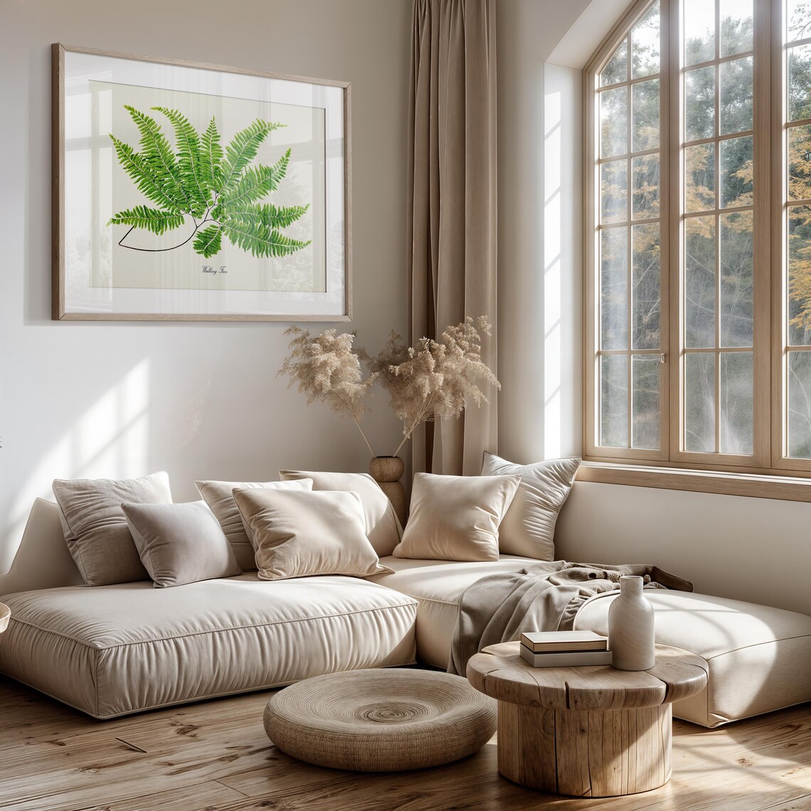 Walking Fern Botanical Art Print, Green Home Decor - Image 3