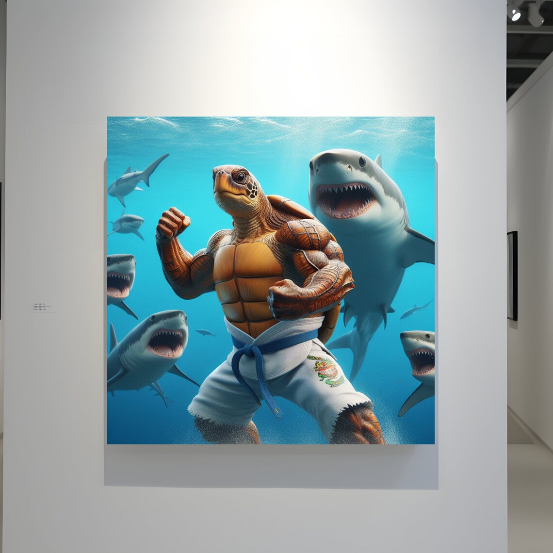 Whimsical Turtle Shark Animal Art For Every Space - Image 3