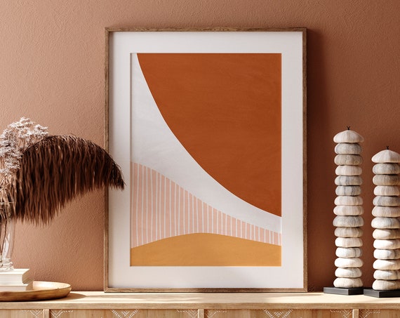 Abstract Boho Print Wall Art Boho Bedroom Decor Farmhouse Wall Decor Bedroom Wall Decor Over The Bed Rustic Home Decor