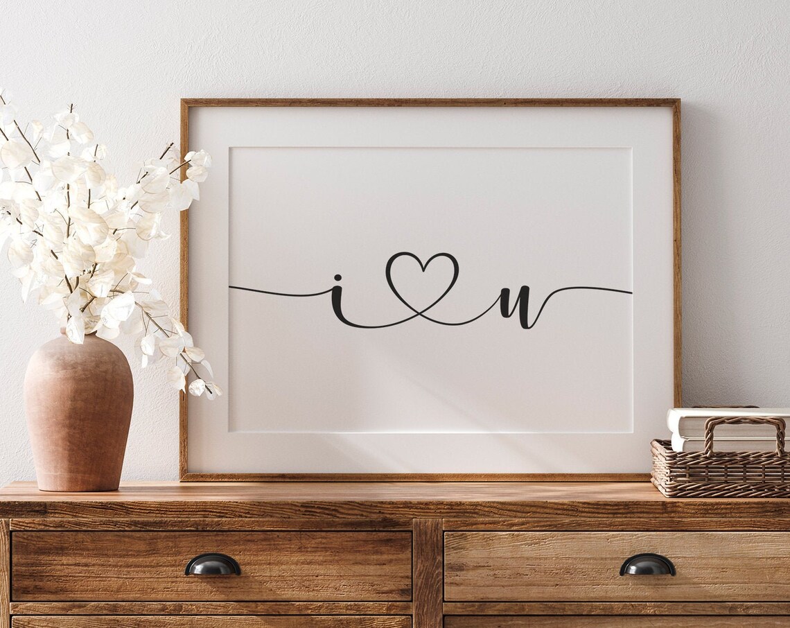 I Love You Bedroom Quote, Couple Valentine Gift