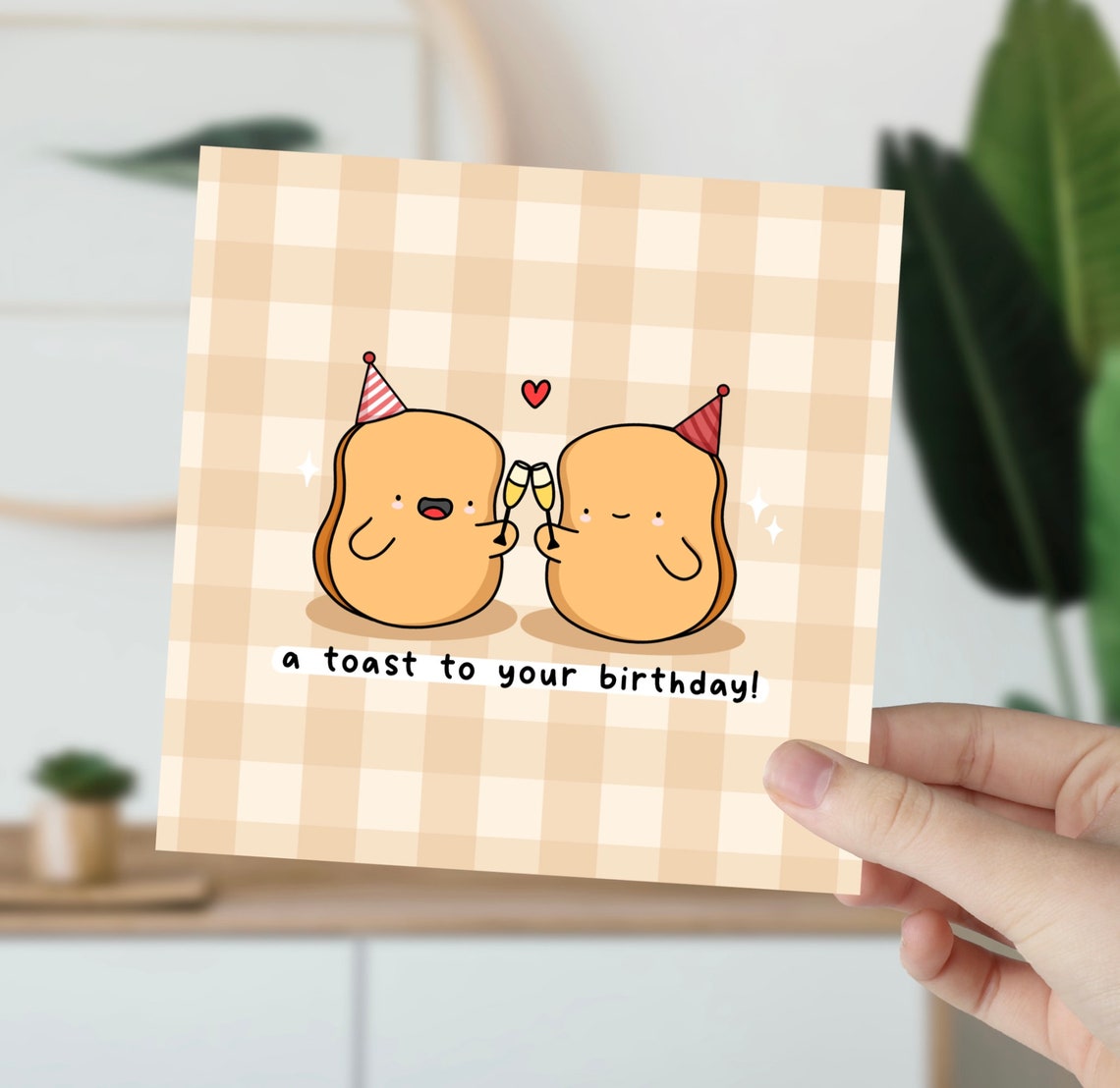 Kawaii A Toast to Your Birthday Champagne Toasts Pun Art Print - Image 6