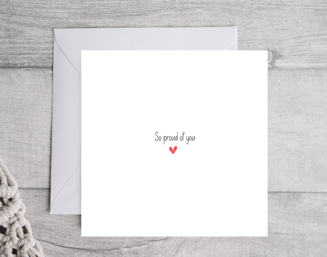 So Proud Of You Congratulations Card Red Heart Keepsake Wall Art - Image 4