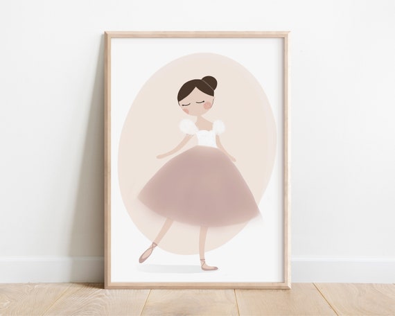 Ballerina Giselle Art Print Ballet Dancer Print Ballerina Wall Art Gift For Ballet Teacher
