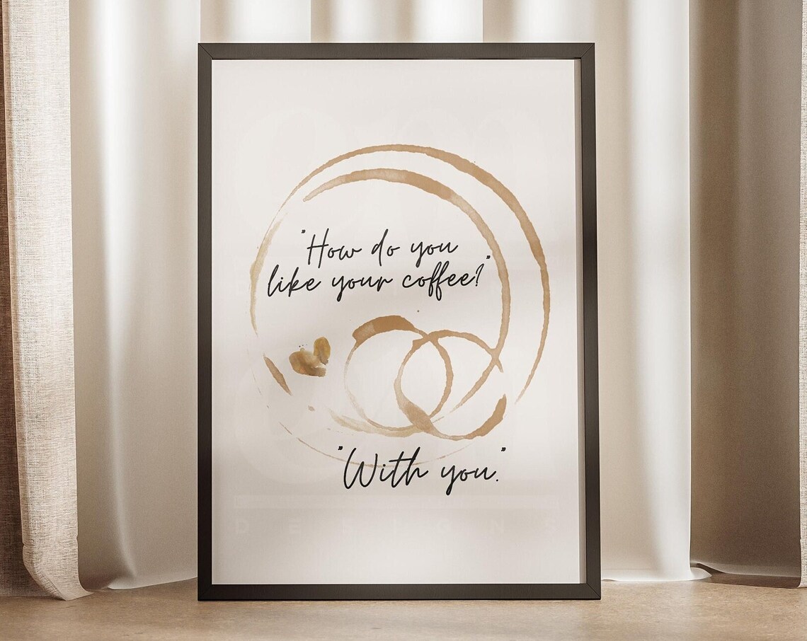 Caffeine Mug Stain Coffee Bar Corner Art Print