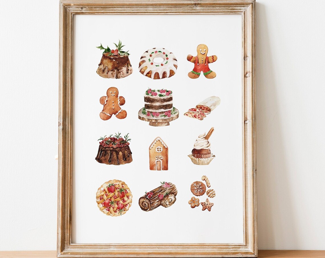 Gingerbread Man Christmas Wall Art, Rustic Farmhouse - Image 2
