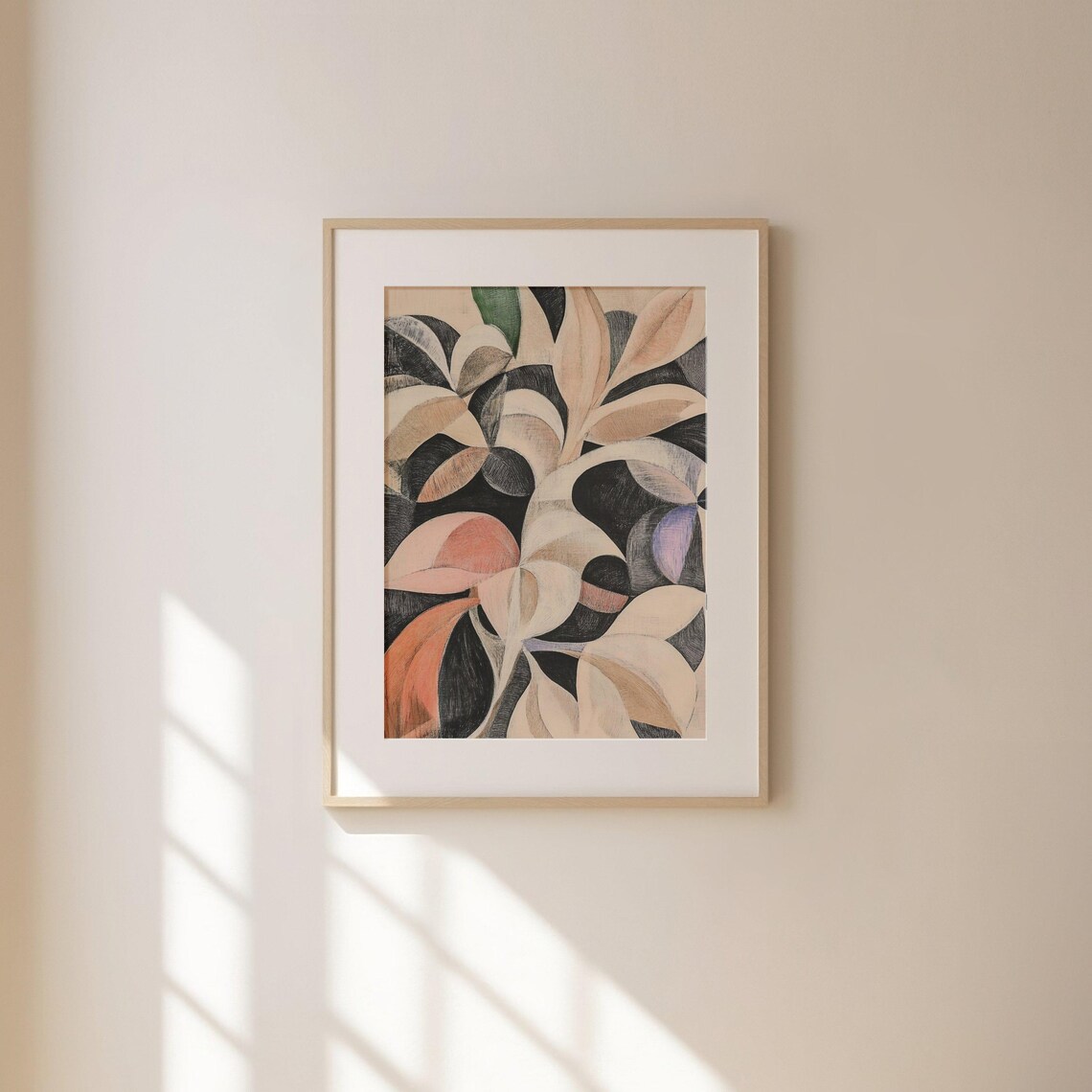 Vintage Abstract Botanical Floral Bouquet Art Print - Image 3