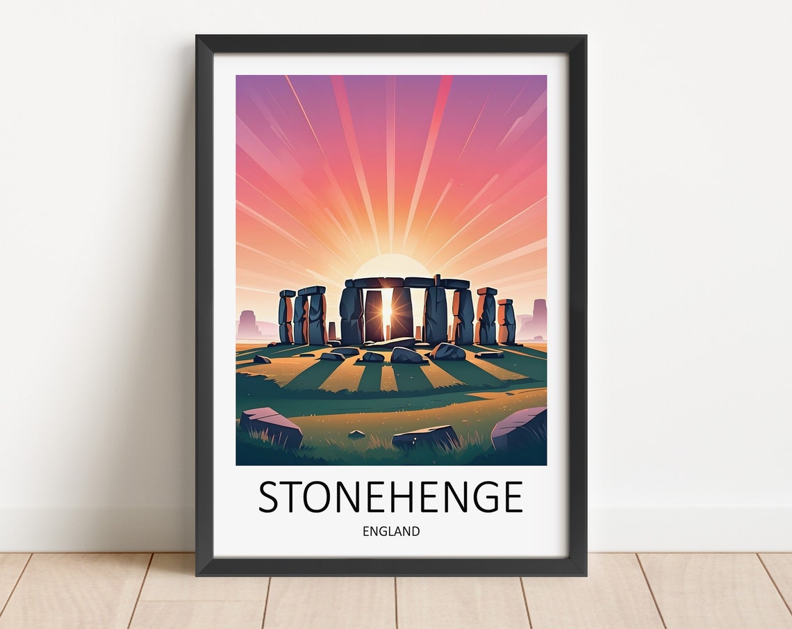 Stonehenge Print Stonehenge Poster England Travel Print Stonehenge Uk Wall Art England Travel Gift Stonehenge Wall Art Uk Art Prints