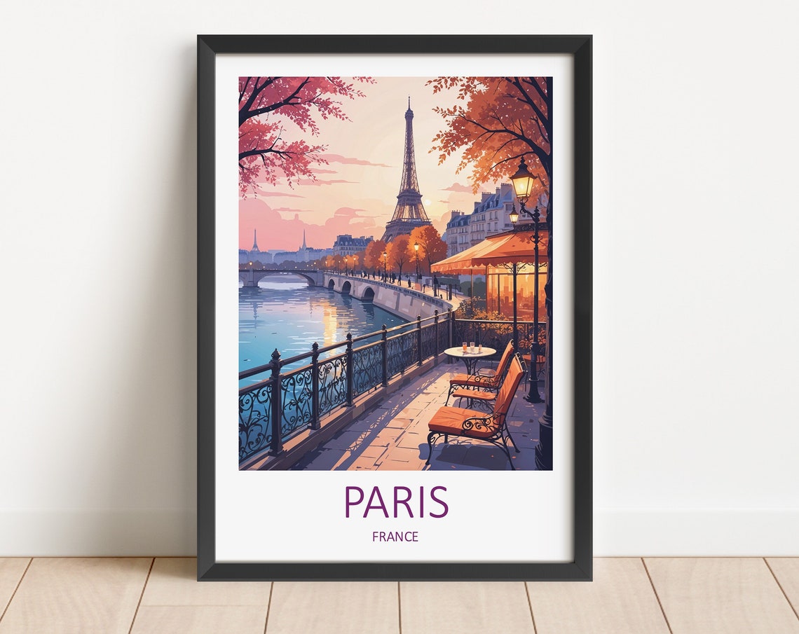 Paris Print Paris Poster Paris Gifts Eiffel Tower France Poster Paris Travel Print France Print Paris Wall Art Prints Travel Gift