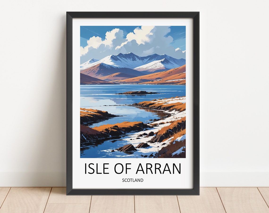 Isle Of Arran Print Arran Poster Scotland Print Isle Of Arran Poster Scottish Prints Arran Gift Scotland Travel Print Scottish Gifts