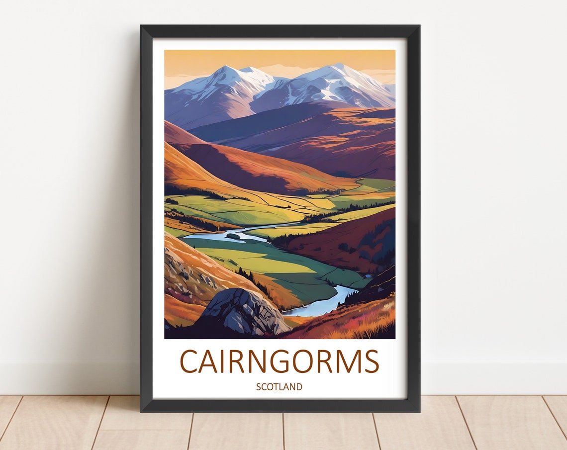 Cairngorms Print Cairngorms Poster Cairngorms Wall Art Scotland Print Cairngorms Travel Print Cairngorms Scotland Poster Travel Gift