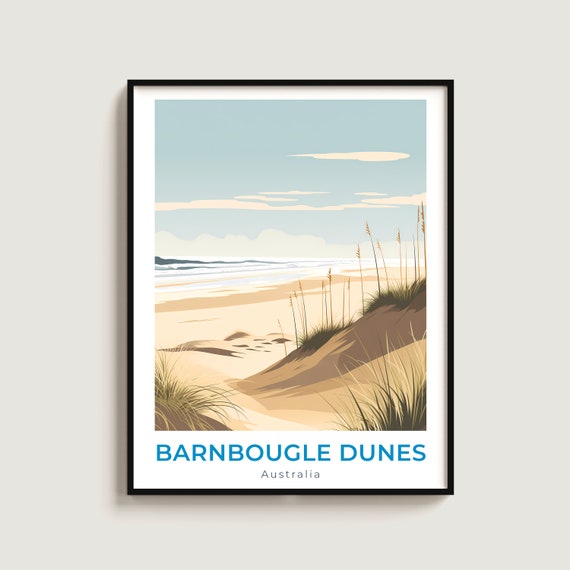 Barnbougle Dunes Travel Print Wall Art Gift Australia Poster Home Decor Lovers Hanging