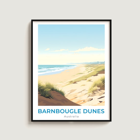 Barnbougle Dunes Travel Print Wall Art Gift Australia Poster Home Decor Lovers Hanging