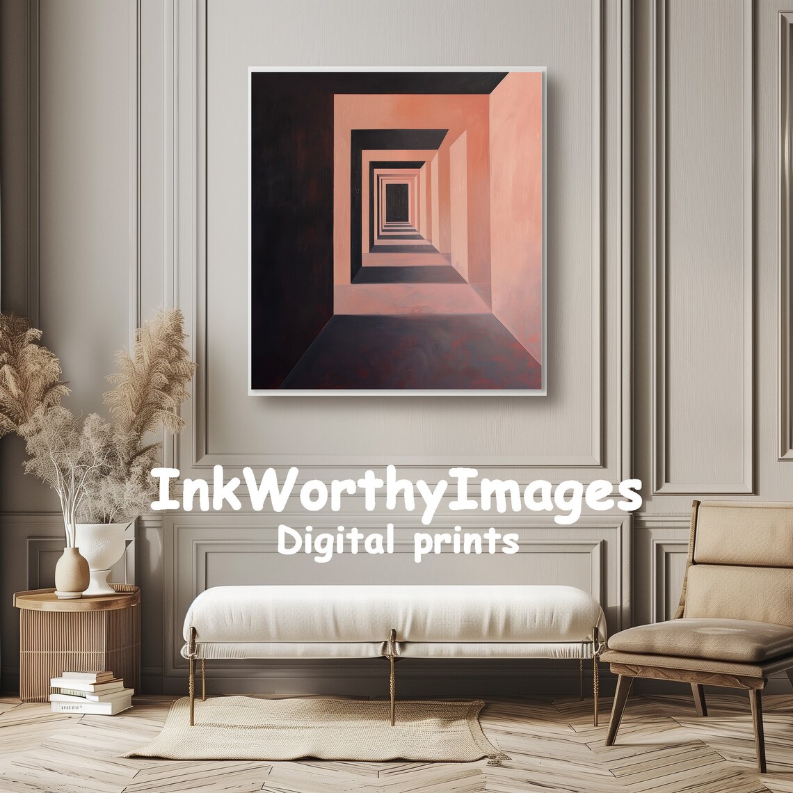 Abstract Geometric Tunnel, Minimalist Depth Illusion - Image 6