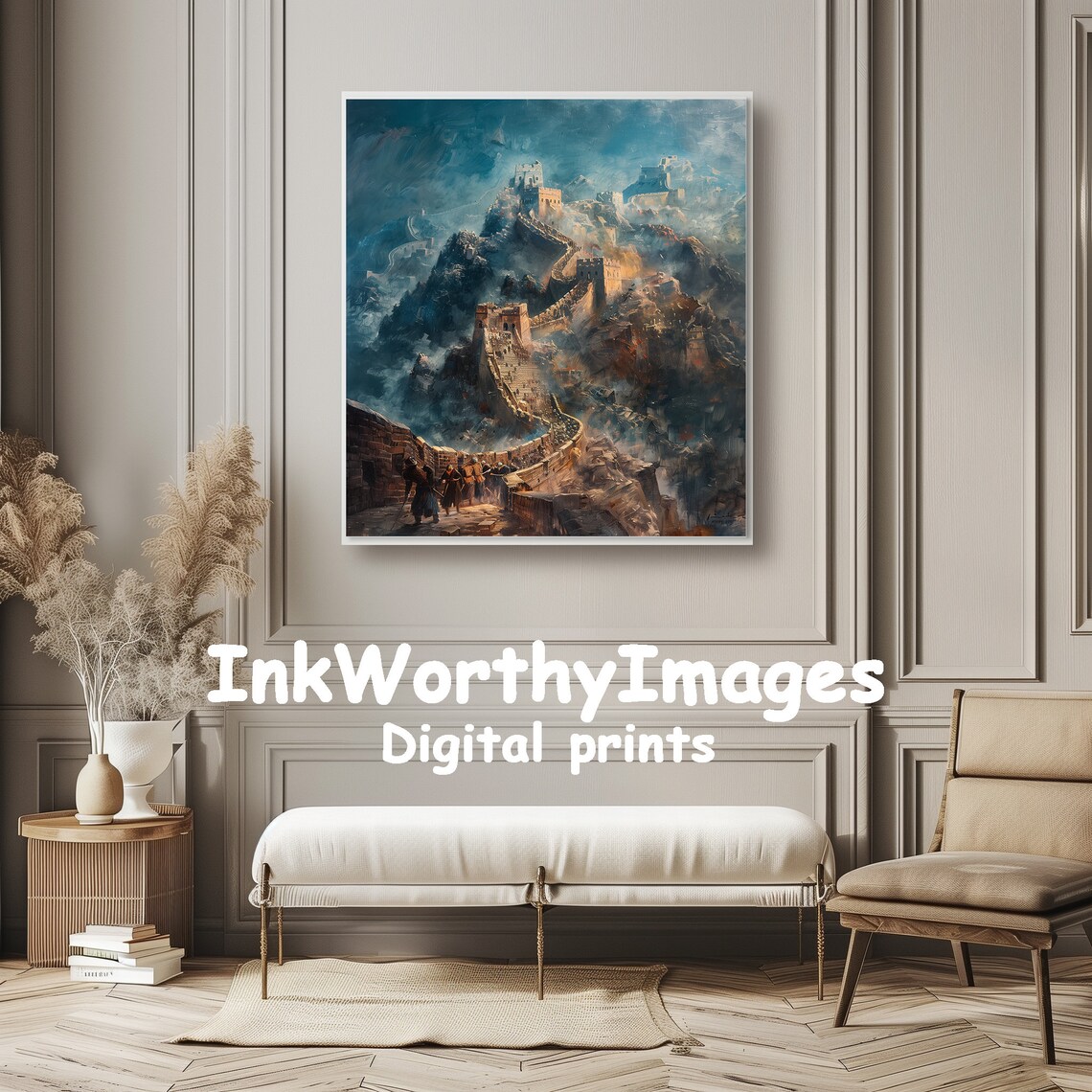 Great Wall Of China Painting, Historical Landscape - Image 6