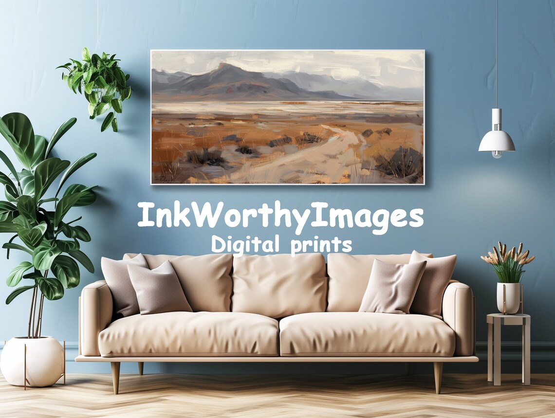 Minimalist Desert Landscape, Modern Impressionist Art - Image 4