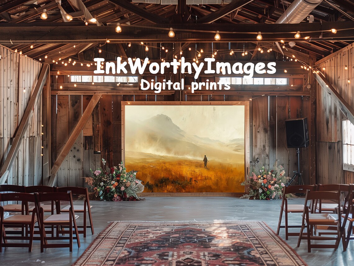 Abstract Desert Landscape Painting, Lone Wanderer - Image 6